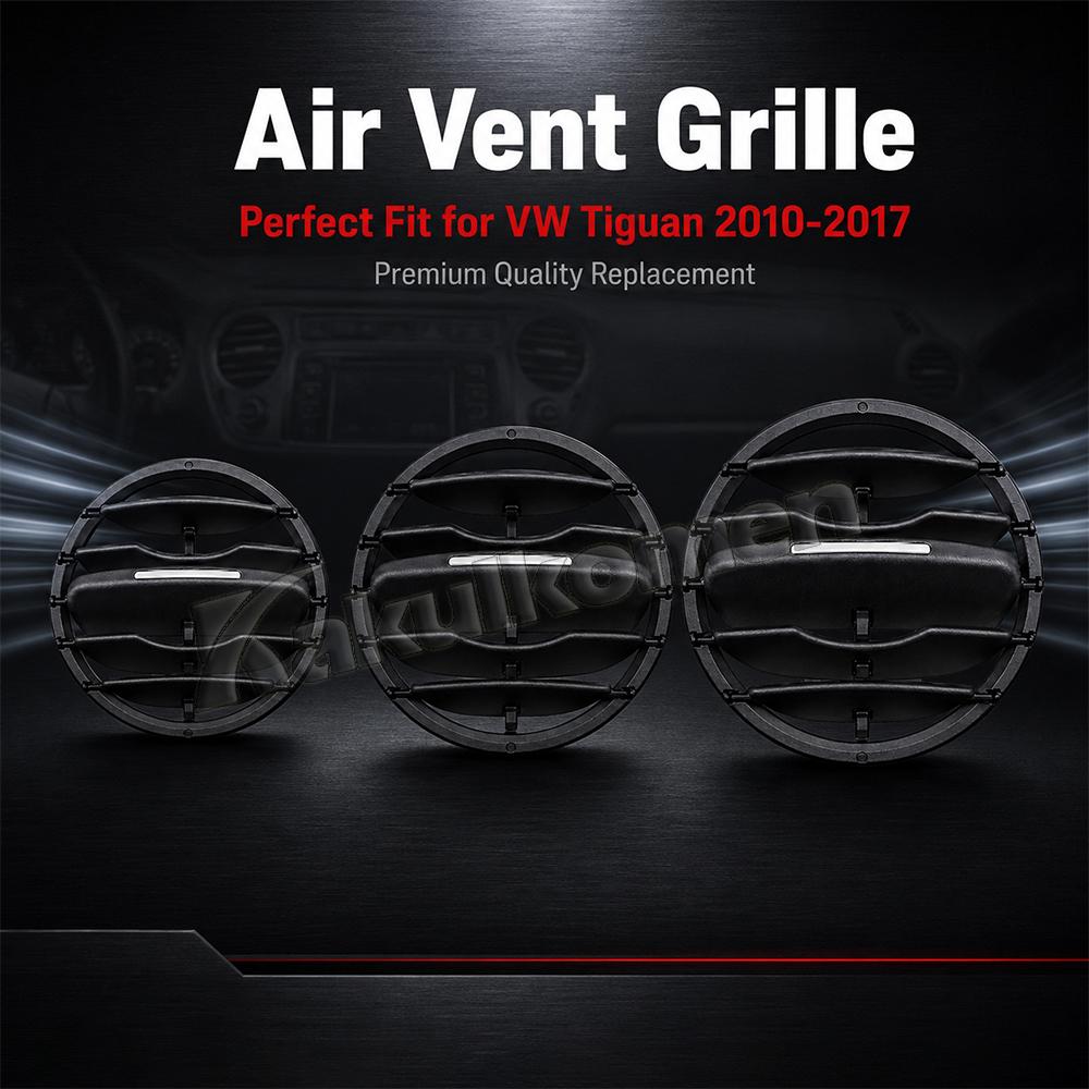 For Volkswagen Tiguan 2010-2017 Car Center Dash Vent Air Conditioner Vent Grille Deflector Car Interior Accessories