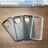KEYSION Transparente matte Hülle für iPhone 15 Pro Max 15 Ultra 15 Plus Silikon + PC stoßfeste Handyhülle für iPhone 14 Pro Max