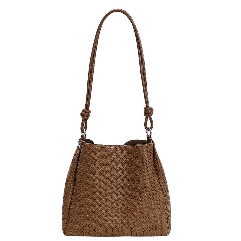 Women's bags, foreign style, retro fashion and versatile woven underarm mother bucket bags