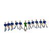 11 Mini Fotballspillerfigurer for Diorama- og Håndverksprosjekter