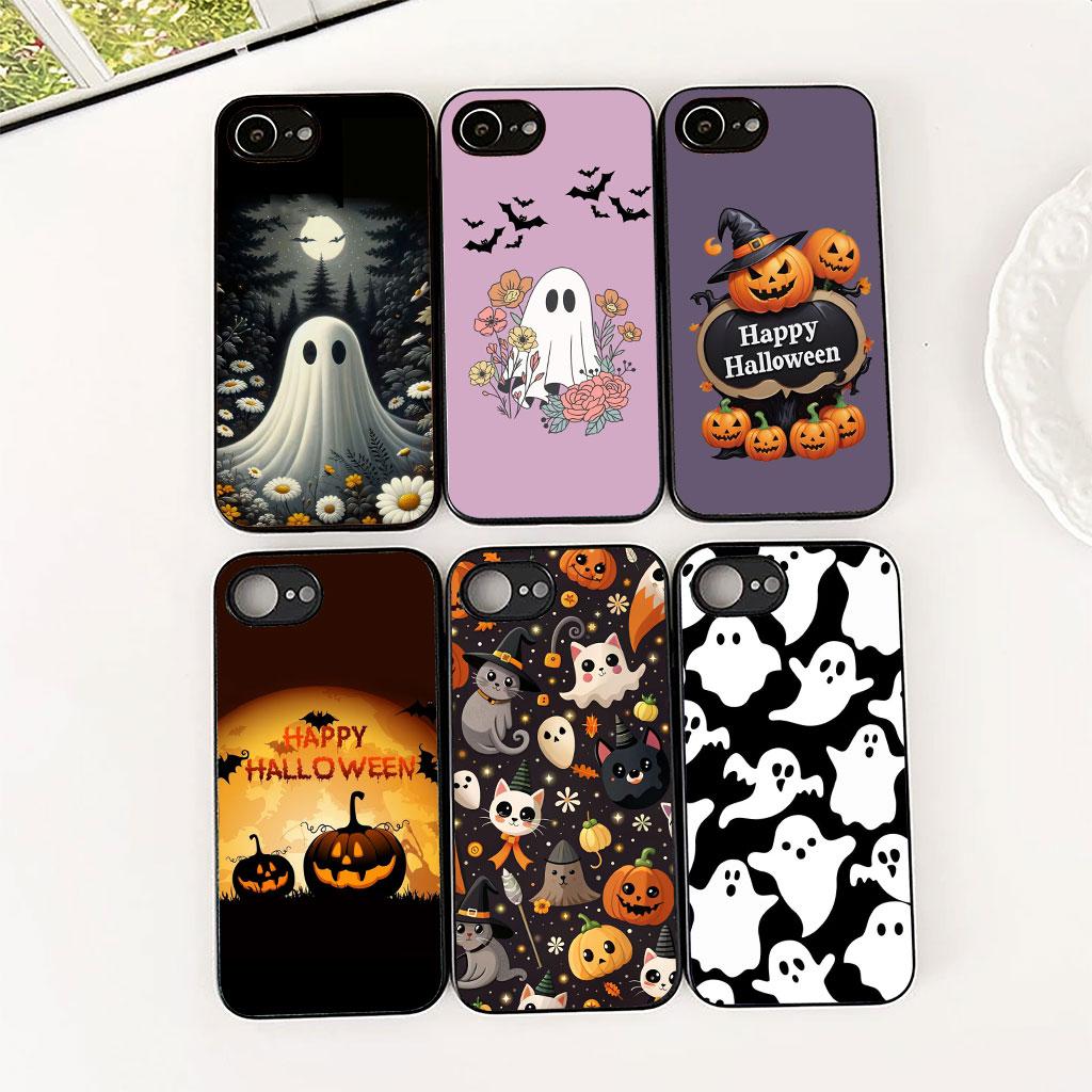 Little Ghost With H-Halloweens Pumpkin Phone Cover for Xiaomi Poco C75 C65 C71 C85 X7 X6 M7 F7 F8 Ultra F6 Pro Soft Case