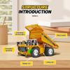1/64 Rc Alloy Dump Truck App Remote Control Mini 4Ch 4Wd Heavy Industry Engineering Vehicle Model Desktop Kids Toys Boy Gifts