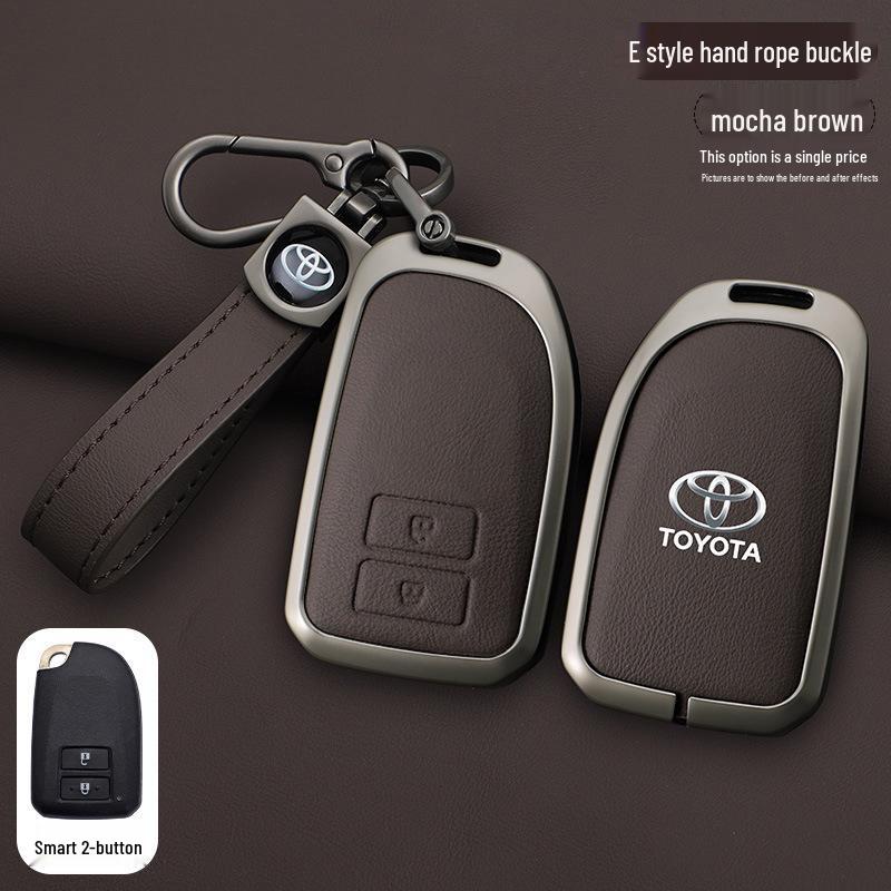 Schlüsselabdeckung für Toyota Yaris L, Vios FS und Echte Lederhülle für Damen