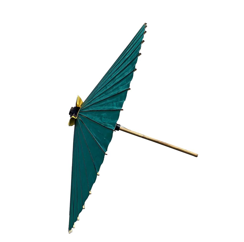 Yamamoto Takezaikuya Hannari Waterproof Japanese Made in Vinyl Coated (YAMAMOTOTAKIZAYIKUYA) Umbrella, Bangasa, Japan, (Green)