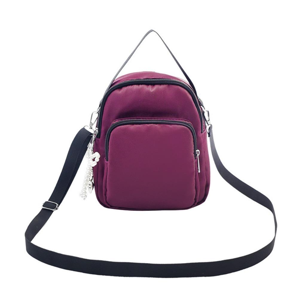 Casual Mini Square Shoulder Bag Waterproof Mobile Phone Pouch Fashion Nylon Crossbody Bag  Travel