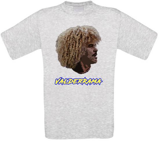 Carlos Valderrama Colombia Calcio T-Shirt L