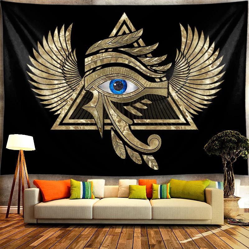 Ancient Egyptian Tapestry Mystic Symbol  Wall Hanging Cloth Home Old Culture Retro
