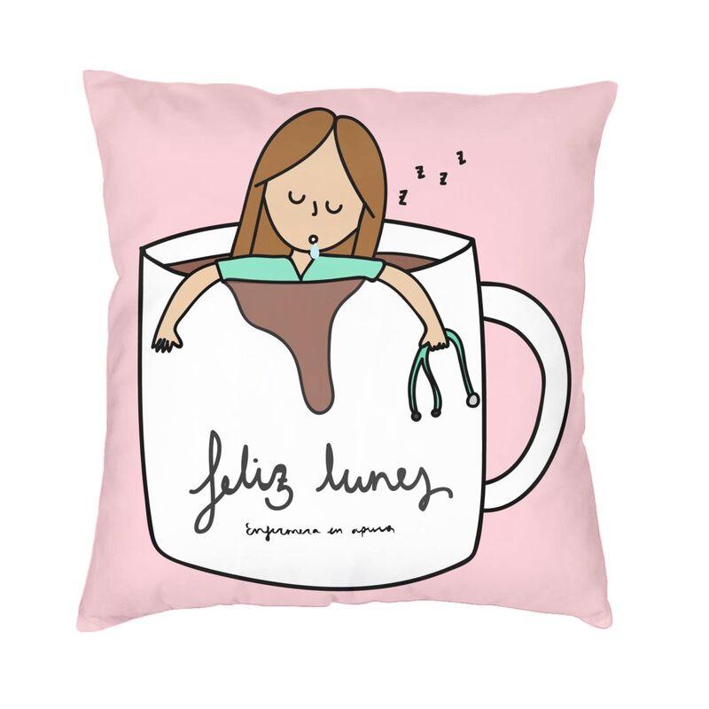 Enfermera En Apuros Nurse Medicine Cushion Cover 40x40cm Home Decor 3D Print Throw Pillow Case for Car Double Side