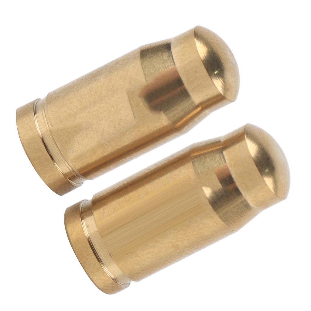 2 PcsLot TC4 Titanium Alloy Mountain Road Bike Valve Cap for Inner Tube Gas Nozzle (Gold)