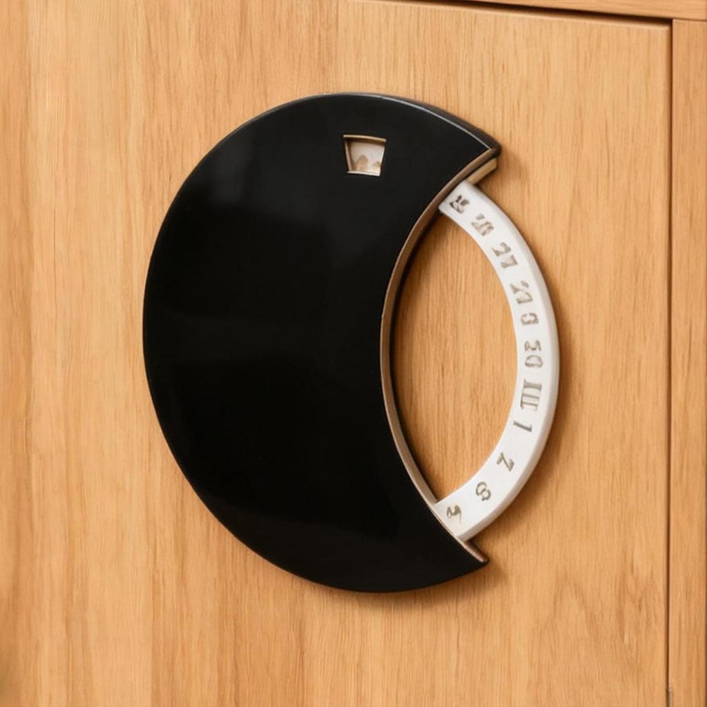 Christmas Calendar Countdown 30 Days Magnet Advent Moon Shape Rotatable Wheel Magnets Refrigerator For Various Holiday