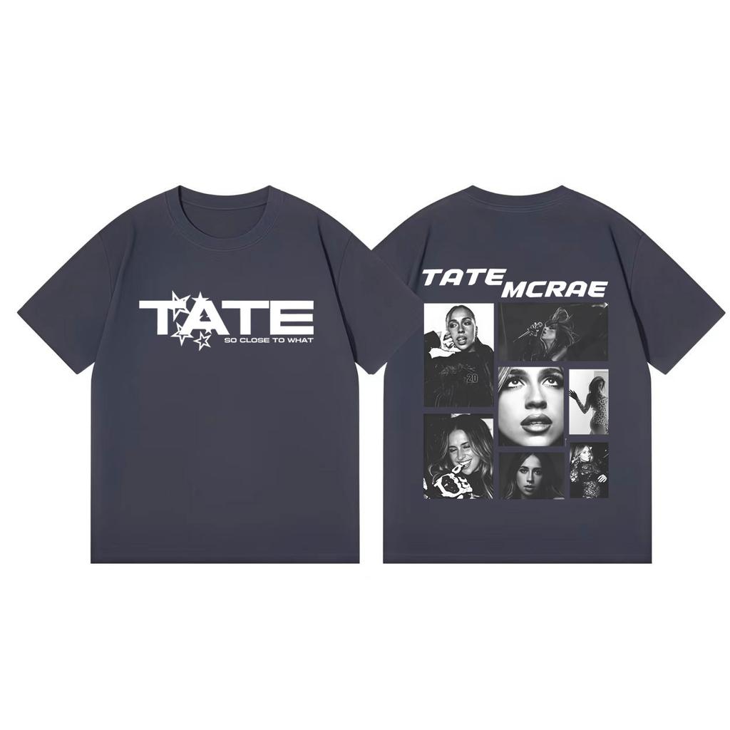 Tate Mcrae 2026 Concert Graphic T Shirts Men Women Fashion Vintage Short Sleeve Tshirt Summer Casual Cotton Tshirts Streetwear