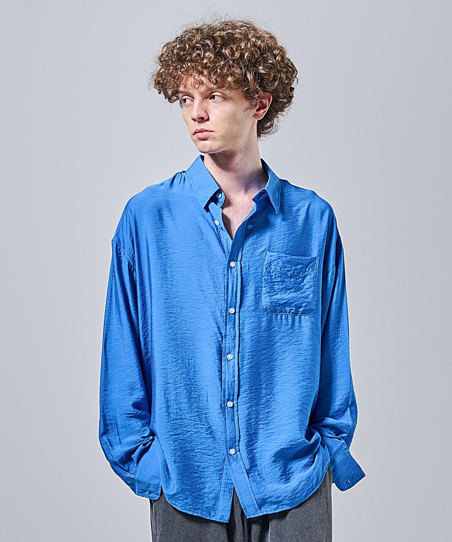 Ader Fits Crinkle Oversized Summer Shirt (Blue) Free