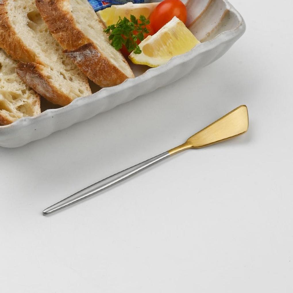 Abella Mattes Edelstahl-Buttermesser Zweifarbig