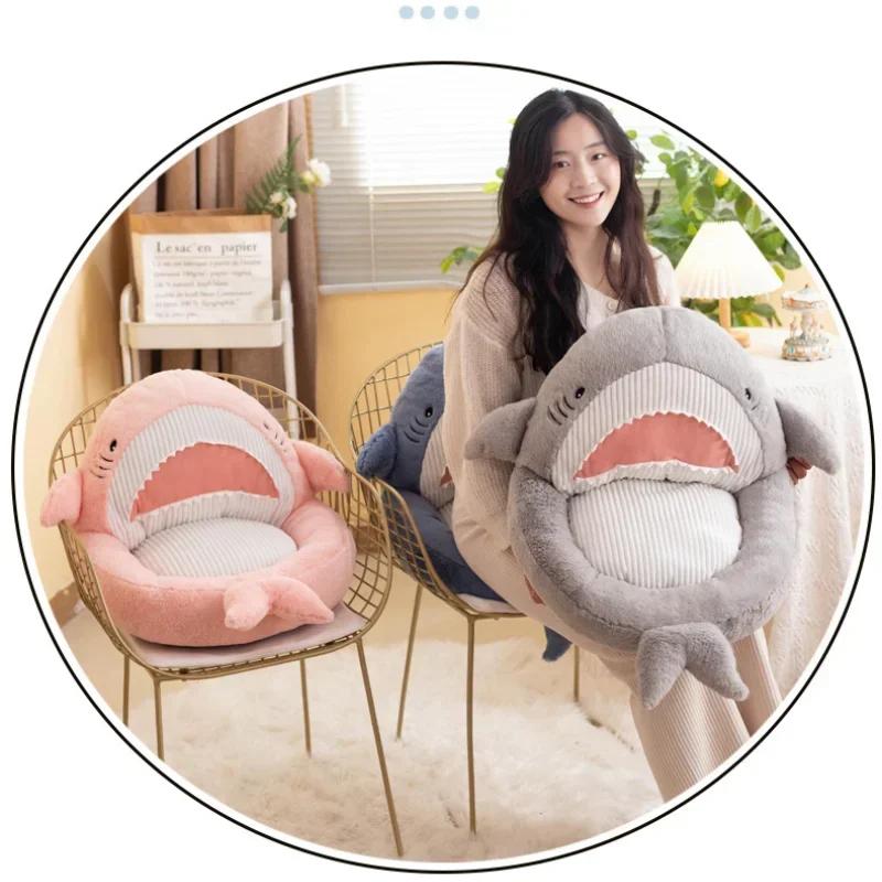 Perna Drăguță Rechin Desen Animat Canapea Acasă Pluș Tatami Birou Dormitor Talie Mașină Călătorie Pernă Cadou Fată Copii Decorațiune Acasă