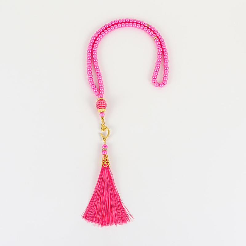 Pearl Prayer Beads Necklace Jewelry Long Tassel Clothes Pandent Accessories