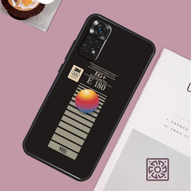 

Retro VHS tape Cassette vaporwave Case For Xiaomi Redmi Note 12 11 8 9 10 13 Pro 12S 11S 10S 9S Redmi 13C 9C 10C 12C Cover Redmi Note 10S