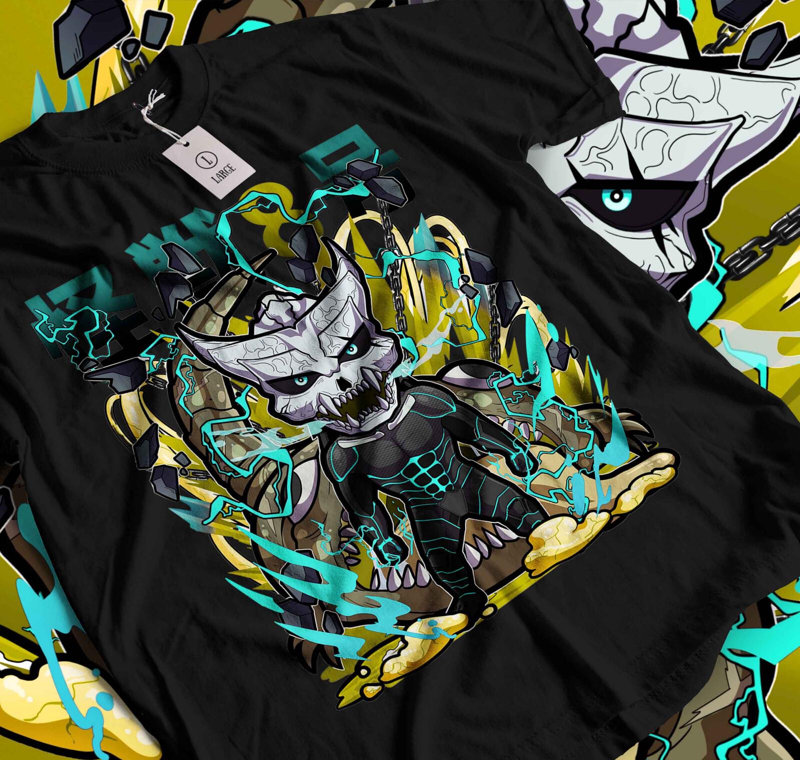 

Kaiju no 8 T-Shirt Mens Womens Tees Top Mina Shiro kaij Gift Manga Best Anime Graphic Tee Black 136 4XL