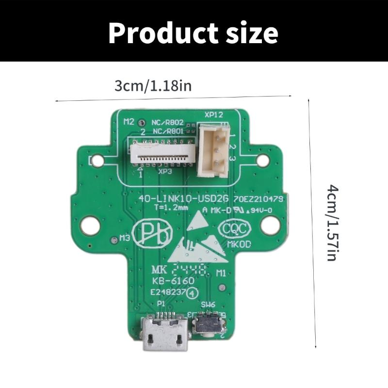 USB Charging Port Replacement Circuit Board for Link 10 Speaker Repair 40-LINK10-USD2G Parts, Green