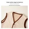 Women's Plus Size Fleece-Lined Lambswool Vest - New Autumn/Winter 2025 Fashion