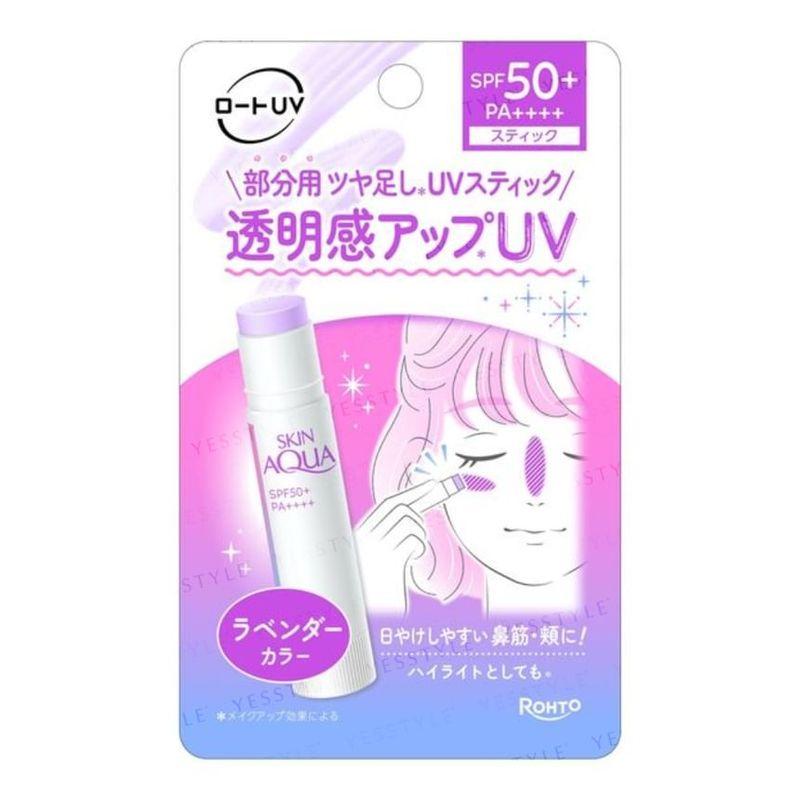 Rohto Mentholatum - Skin Aqua Tone Up UV Stick Lavender SPF 50+ PA++++