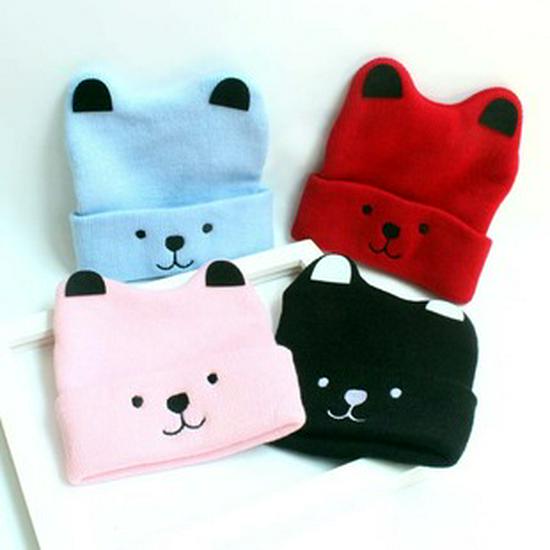 Kinder Cartoon Flieger Ohrenschutz Mütze im koreanischen Stil für Jungen und Mädchen - Warme Herbst-/Winter Lei Feng Mütze