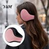 Autumn Winter Daily Commuting Gear Foldable Ear Muffs for Men Women, Fleece Warm Warmers, Cold Weather Protection Portable Outdoor Covers Running,