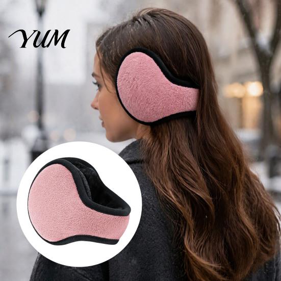 Autumn Winter Daily Commuting Gear Foldable Ear Muffs for Men Women, Fleece Warm Warmers, Cold Weather Protection Portable Outdoor Covers Running,