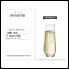 LISM Stemless Crystal Champagne Flute Set