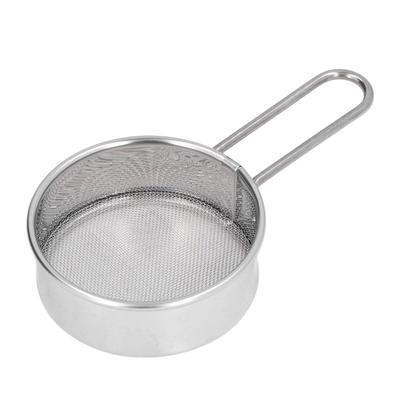 Mini Round Flour Sieve 304 Stainless Steel Fine 40 Mesh Small Professional Flour Strainer for Home Bakeries Cake Shops