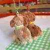 Plush Material Cute Puppy Doll Pendant Little Dog Design Puppy Backpack Pendant  Daily Decoration
