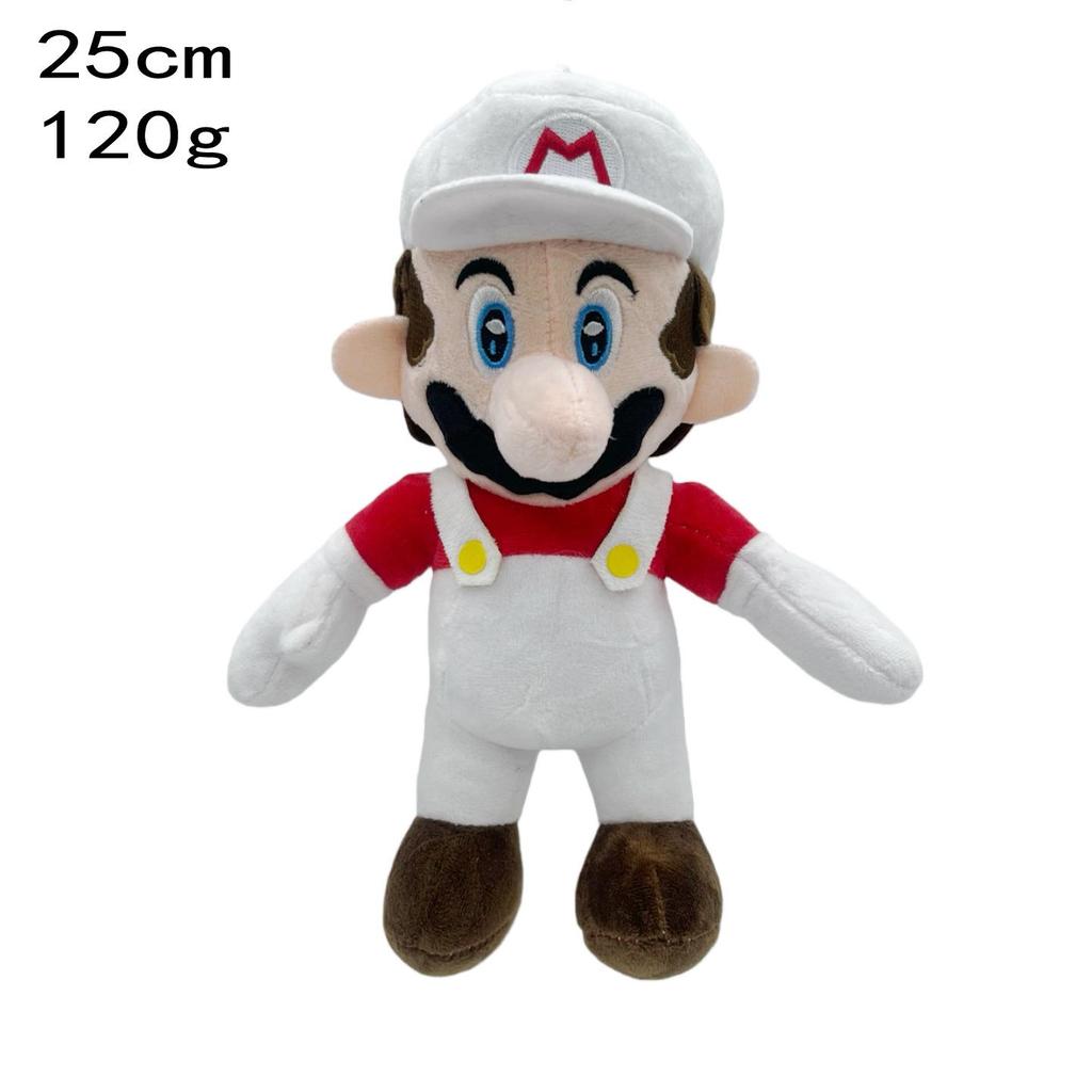 Mario & Friends Plush Set: Mushroom Person, Yoshi, Luigi, Mario
