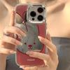 Zhitai Silicone Cartoon Case for iPhone 14/15/16 Pro/Pro Max with Mirror