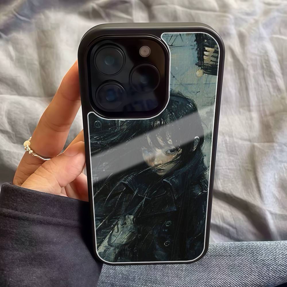 Crying goodbye Phone Case For iphone 17 Air 16 15 14 13 12 11Pro Max plus Hard Plastic PC+TPU cover