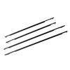 4 Pcs Car Door Belt Moulding Weatherstrips Outside Window Seal Belt 75710-47021 for Toyota Prius 2010 to 2015 75730-47021