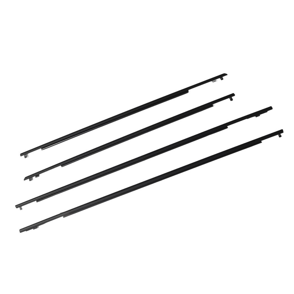 4 Pcs Car Door Belt Moulding Weatherstrips Outside Window Seal Belt 75710-47021 for Toyota Prius 2010 to 2015 75730-47021