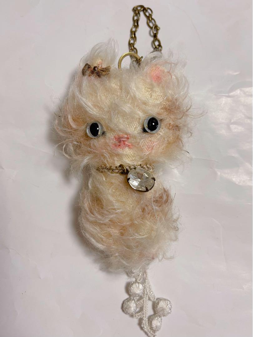 

[USED] Sugar shop eriko artist stuffed animal teddy bear handmade cat