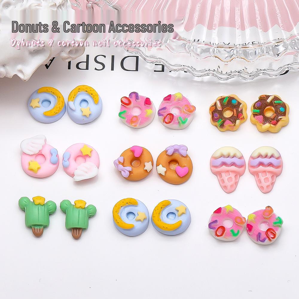 

3D Ice Cream Donut Nail Art Accessories