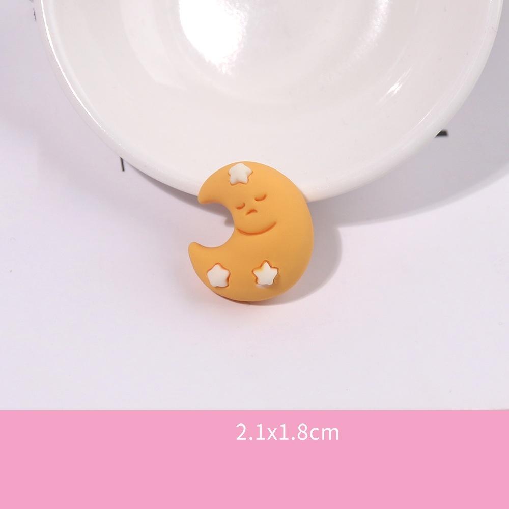 10Pcs Frosted Resin Accessories Simulate Cartoon Cream Glue Rainbow Cloud Phone Case Accessories Popular Diy Trinkets Luck Bag