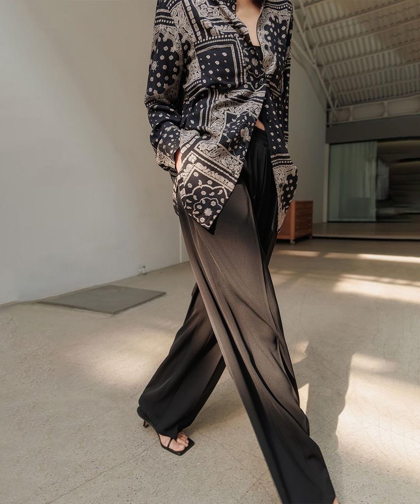 Memua Dope Paisley Oversized Silky Shirt