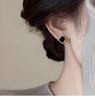 Light Luxury High-end Square Earrings with Female Niche Design Earrings 2026 New Popular Earrings Fashion Accessories