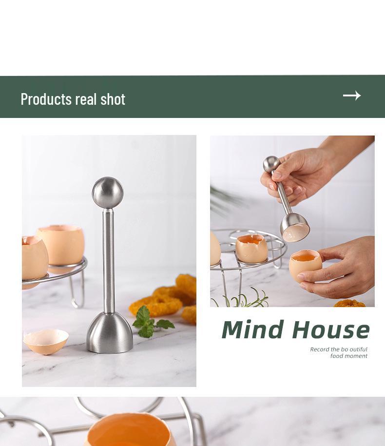 Nerezový kráječ a propichovač vaječných skořápek - Efektní pomůcka na rozbíjení vajec