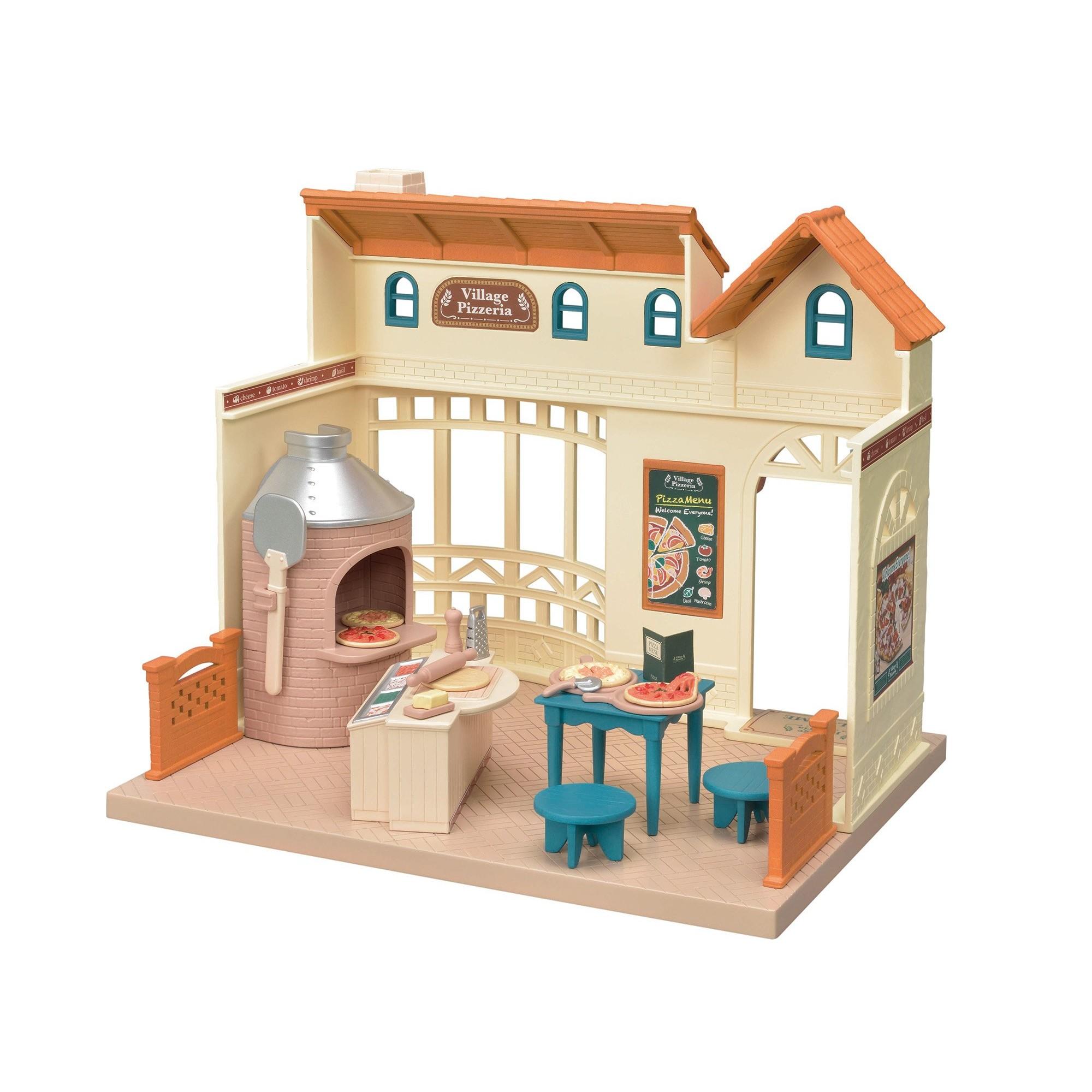 Sylvanian Families Shop [Forest Pizza Shop] Mi-87 ST Mark Certification 3 years old and up Toy Dollhouse Sylvanian Families EPOCH