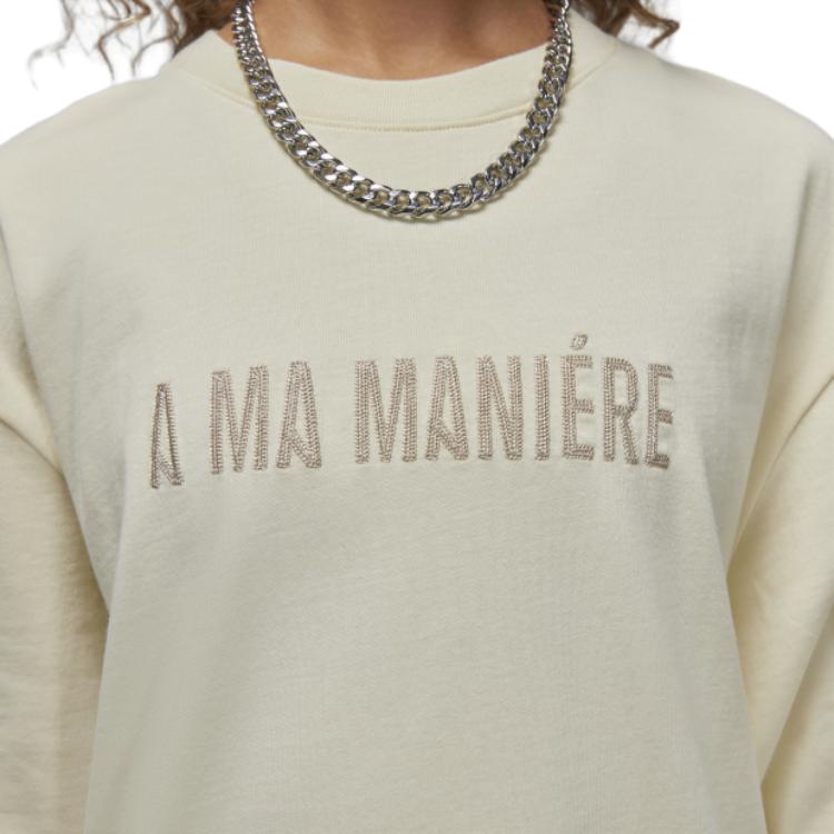 Jordan X A Ma Maniere S/S T-Shirt (Asia Sizing) Coconut Milk Unisex Streetwear DV7469-104