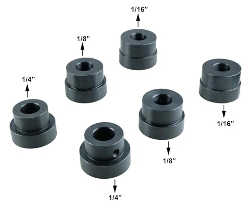 KASTFORCE KF5020 Bead Roller Flange Die Set, Compatible with 22mm Shafts, Set of 6 (3 Types), for Thin Metal Machining, Heat-Treated Tool Steel