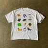 2025 Summer Retro Harajuku Fashion Tee Women Cotton T-shirt Y2K Loose Street Letter Unisex Printing Short Sleeve Casual T-shirt