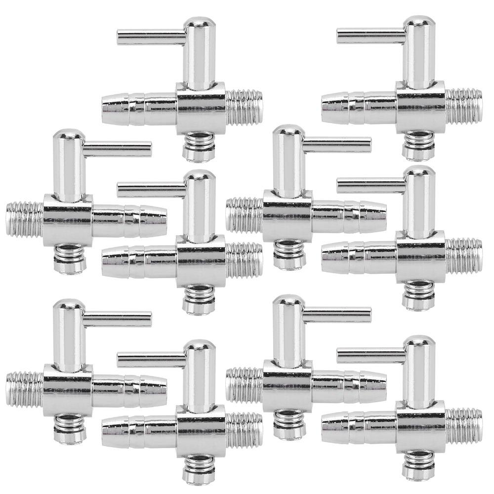 10PCS Set Thread Connection Fish Tank Accessory Flow Control Lever Air Flow Control Valve Aquarium