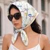 Scarf Fashion Hijab Bandana Headscarf Square Handkerchief Silk Scarves Woman Luxury Windproof Shawl Turban Travel Gear