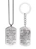 A Gift for My Wife—Stainless Steel Keyring Pendant with Ring Design, Ideal Gift for Men, Couples, Boyfriend, Family & Friends