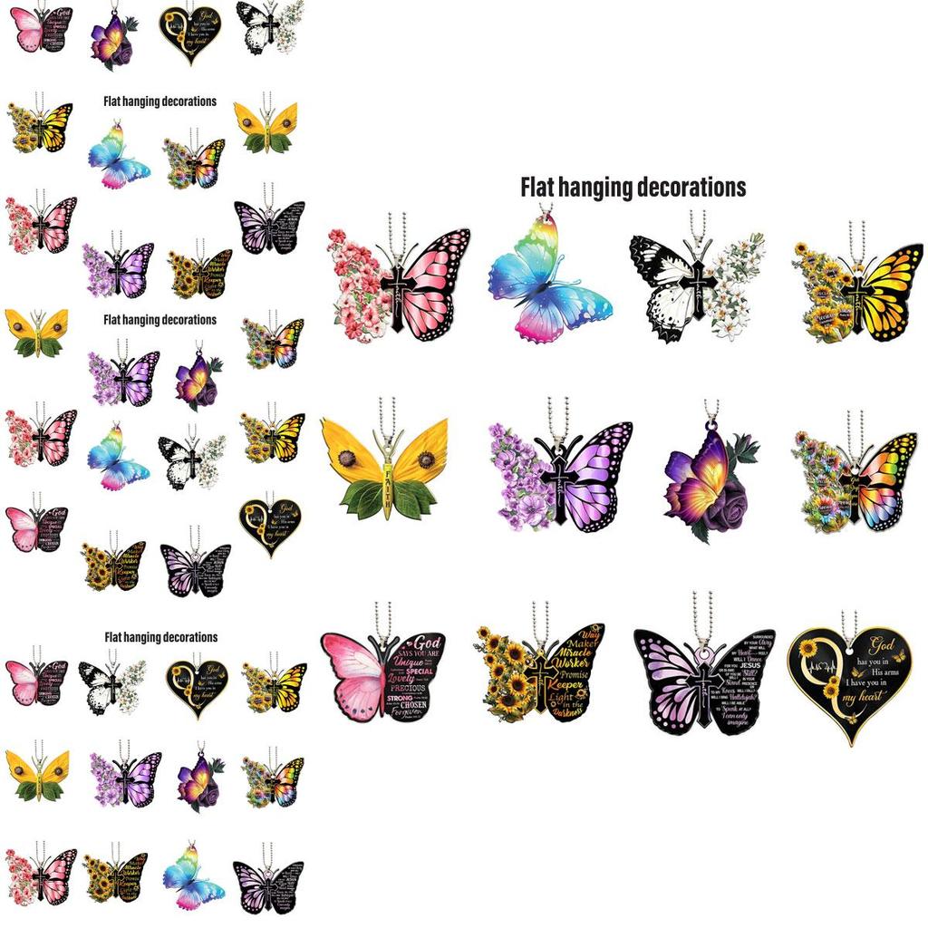 Acryl Auto Innenraum Zubehör im Cartoon-Stil Festliche Hängedekorationen