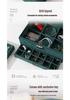 Lockable Three-Layer Velvet Jewelry Box with Earring, Ring, and Bracelet Storage